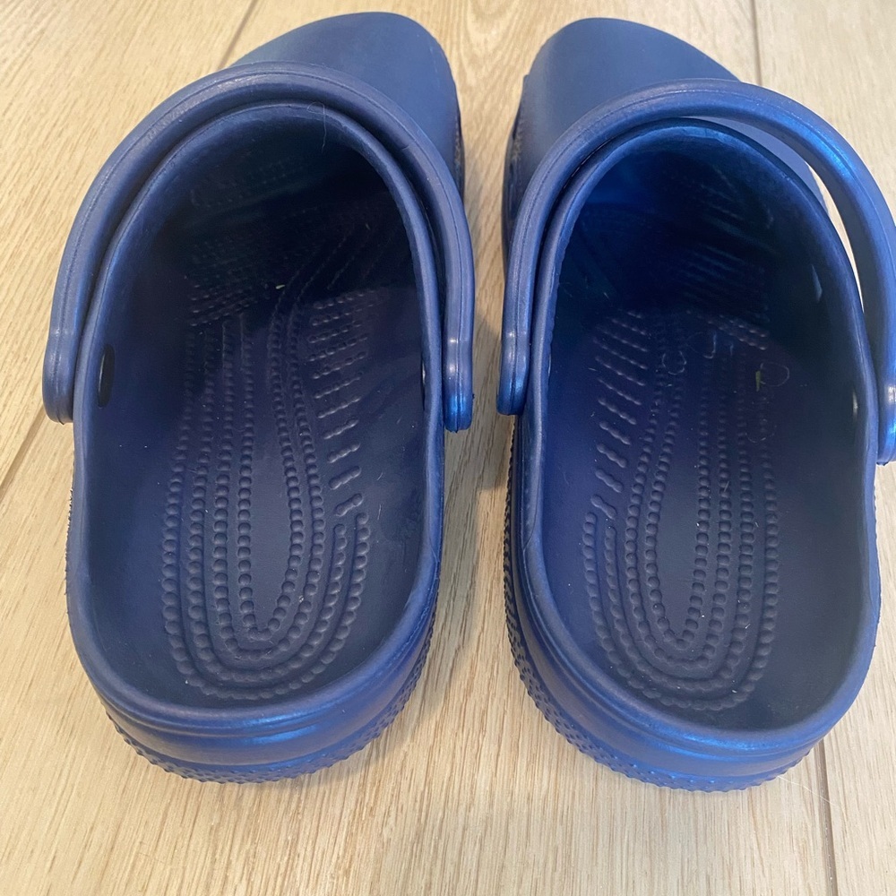 CROCS Classic Clogs Navy Blue Women’s 7 Men’s 5 - Picture 2 of 7
